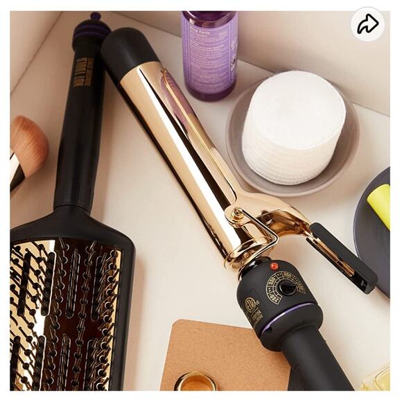 HOT TOOLS Curling Iron Pro Artist 24k Gold Extra Long Wand 1 1/4” Barrel NEW NWT - Picture 1 of 8